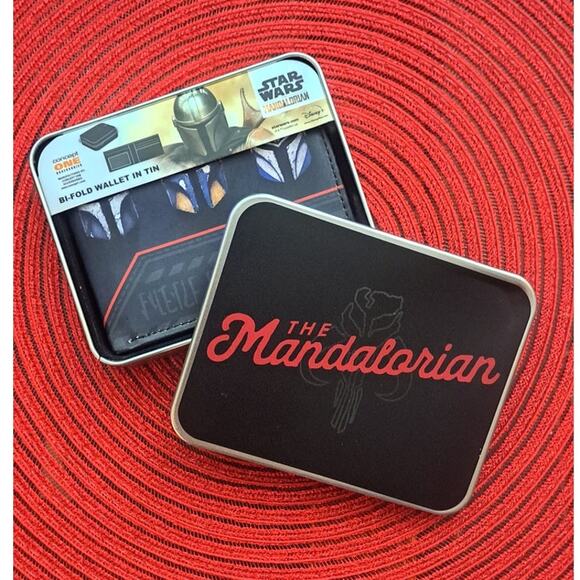 Concept One Accessories Other - New Star Wars The Mandalorian Slim Bifold Wallet with Collectible Tin Case